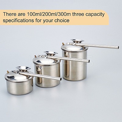 Stainless Steel Blowing Glaze Pot AJEW-WH0120-68A-1