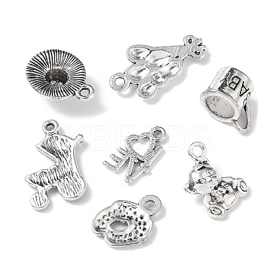 72Pcs 12 Styles Tibetan Style Alloy Pendants FIND-FP0001-24-1