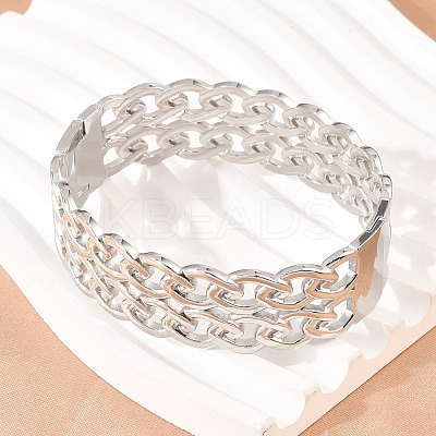 304 Stainless Steel Bangles for Women BJEW-Z155-04P-1
