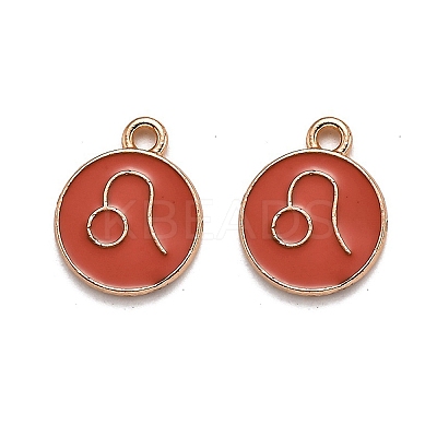 Alloy Enamel Pendants ENAM-S124-01B-12G-1