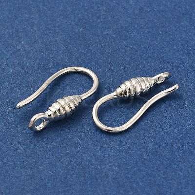 Brass Earring Hooks KK-H502-16S-1