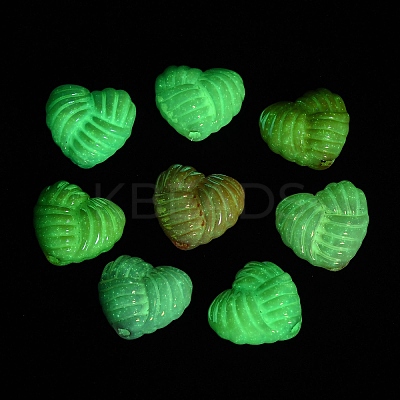 UV Plating & Luminous Opaque Acrylic Beads MACR-L015-14C-1