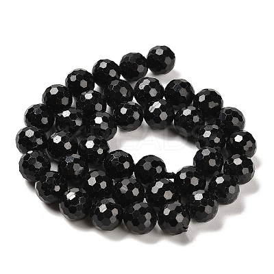 Natural Black Tourmaline Beads Strands G-K345-A04-03-1