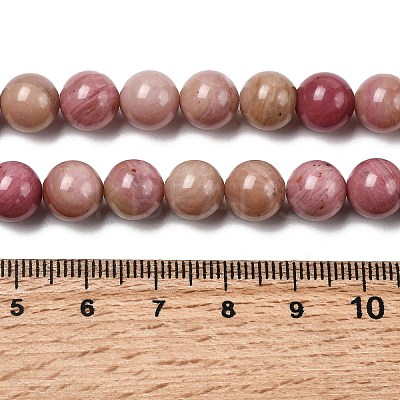 Natural Rhodonite Beads Strand GSR018-1