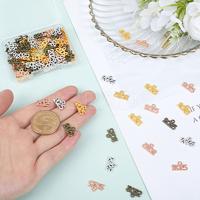 100Pcs 4 Colors Alloy Pendants FIND-SP0002-36-1