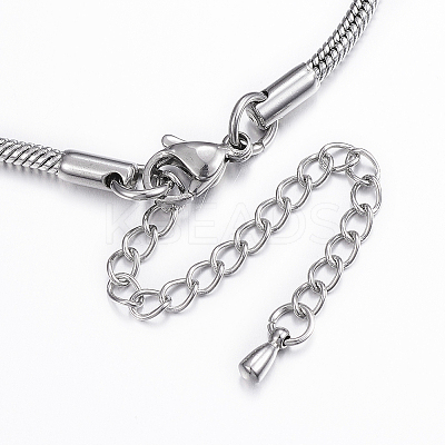 Tarnish Resistant 304 Stainless Steel Snake Chain Bracelets LS-BJEW-H491-01P-1