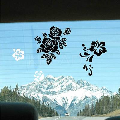 4Pcs 4 Styles PET Waterproof Self-adhesive Car Stickers DIY-WH0308-225A-095-1