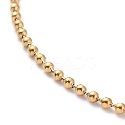 304 Stainless Steel Ball Chain Necklaces NJEW-I245-04A-G-1