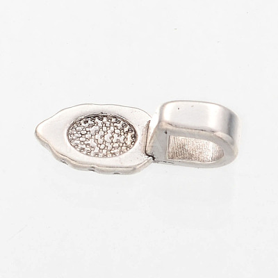 Spade Tibetan Style Pendant Glue-on Bails LS-AB3357Y-1