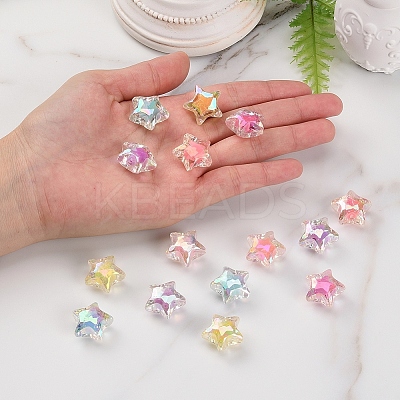 Plating Acrylic Beads PACR-CJ0001-06-1