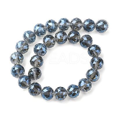 Transparent Electroplate Glass Beads Strands EGLA-N002-34F-F04-1