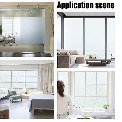 PVC Static Cling Non-Adhesive Window Film DIY-WH0326-42-1