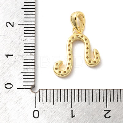 925 Sterling Silver Micro Pave Clear Cubic Zirconia Pendants LS-STER-Z012-06G-01-1