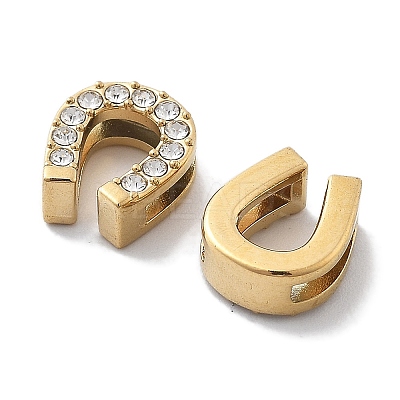PVD Vacuum Plating 304 Stainless Steel Crystal Rhinestone Beads SATS-R130-02G-03-1