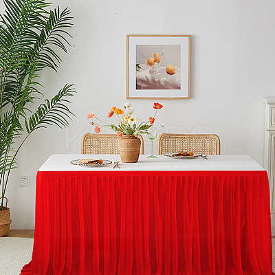 Polyester Table Skirt AJEW-WH20022-20F-1