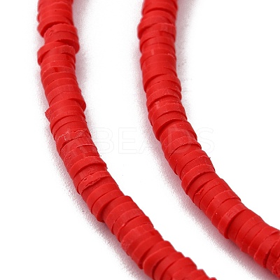 Handmade Polymer Clay Beads Strands LS-CLAY-R089-4mm-Q045-1