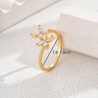 Flower Design Ladies Ring for Daily Wear EU5480-7-1