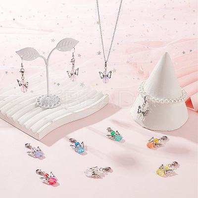 Eco-Friendly Transparent Acrylic Pendants PALLOY-SC0004-15-1