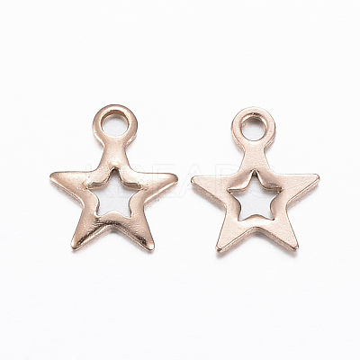 Ion Plating(IP) 304 Stainless Steel Charms LS-X-STAS-H392-01RG-1