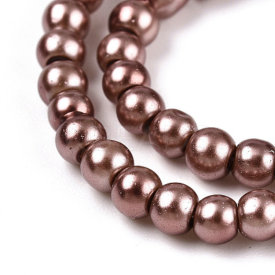 Baking Paint Glass Pearl Bead Strands HY-Q003-3mm-92-1
