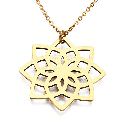 201 Stainless Steel Pendant Necklaces LS-NJEW-T009-JN064-2-45-1
