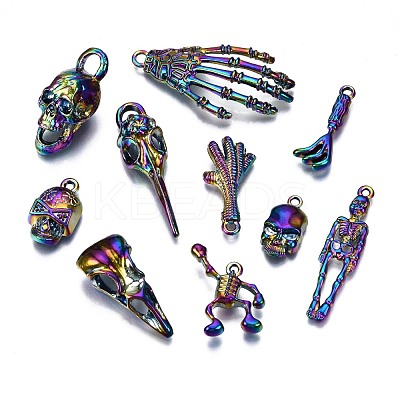 Rainbow Color Alloy Pendants PALLOY-S180-183-NR-1