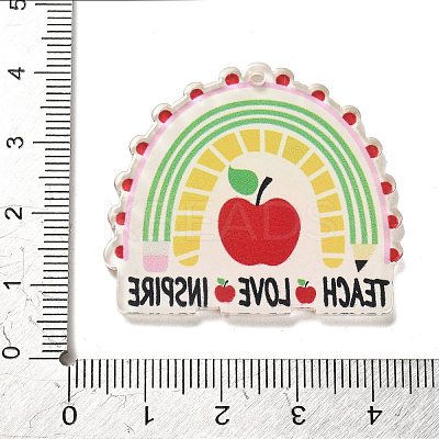 Teachers' Day Resin Pendants RESI-M037-04E-1