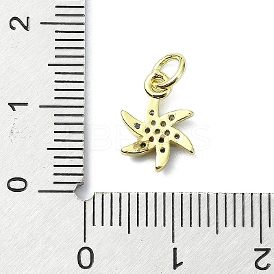 Brass Micro Pave Colorful Cubic Zirconia Pendants KK-H475-19G-02-1