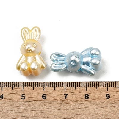 Opaque Acrylic Imitation Pearl Beads OACR-B031-49-1