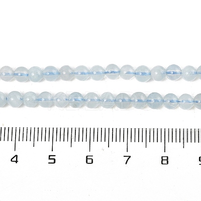 Grade A Natural Aquamarine Round Bead Strands LS-G-L417-13-A01-1