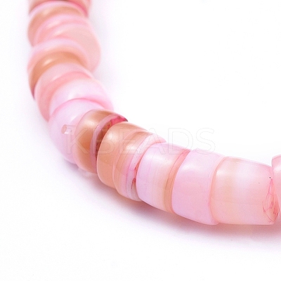 Natural Shell Stretch Beaded Bracelets BJEW-JB05183-1