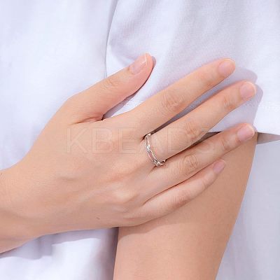 Simple Style 925 Sterling Silver Finger Rings FS-WG80334-02-1