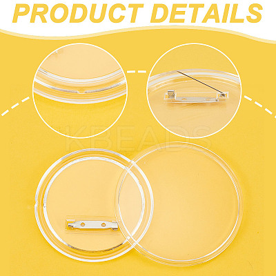 Acrylic Button Pin Badge TACR-WH0021-14A-1