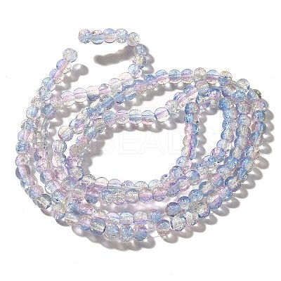 Crackle Glass Beads Strands CCG-C002-6mm-09-1
