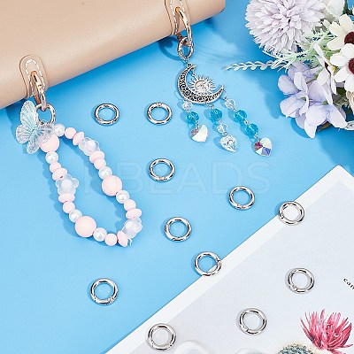 Zinc Alloy Spring Gate Rings FIND-SP0001-08A-1