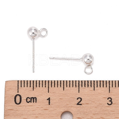 925 Sterling Silver Stud Earring Findings STER-S002-49-1