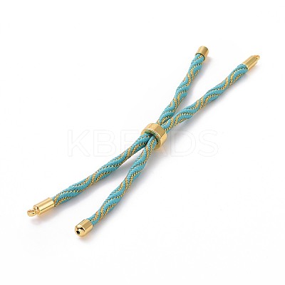 Nylon Cord Silder Bracelets MAK-C003-03G-08-1