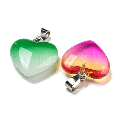 Spray Paint Glass Pendant GLAA-H029-01P-1