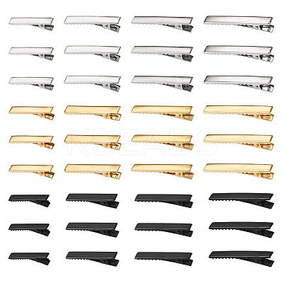 120Pcs 12 Style Iron Alligator Hair Clips Findings PHAR-TA0001-08-1