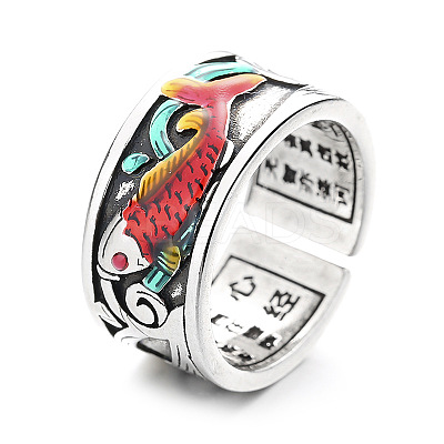 Retro Ethnic Style Brass Adjustable Cuff Rings FS-WG2D462-01-1