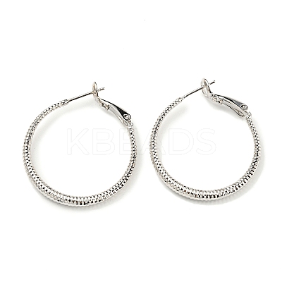 Twisted Big Ring Huggie Hoop Earrings for Girl Women KK-C224-05P-01-1