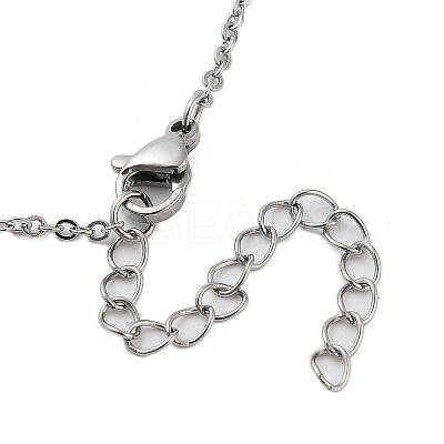 Brass Clear Cubic Zirconia Cable Chain Smiling Face Cloud Flower Pendant Necklaces NJEW-B100-06P-1