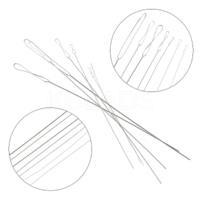 7pcs 7 Styles Stainless Steel Straight Sewing Embroidery Threads FIND-YWC0014-004-1