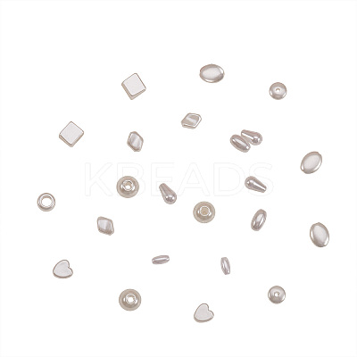 Large Hole Round Imitation Pearl Acrylic Beads OACR-CJ0001-09-1
