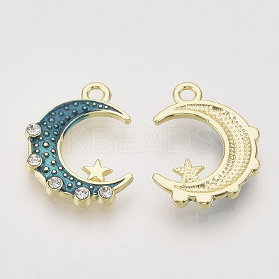 Alloy Enamel Pendants ENAM-N051-21B-1