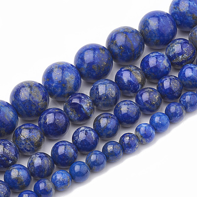 Natural Lapis Lazuli Beads Strands X-G-S333-6mm-013-1