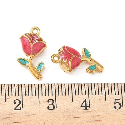 304 Stainless Steel Enamel Pendants STAS-I346-17G-02A-1