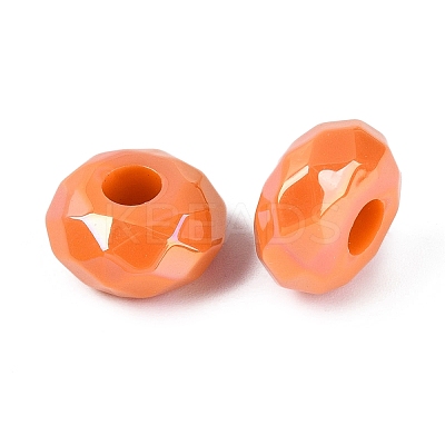 Opaque Acrylic European Beads OACR-E033-23J-1