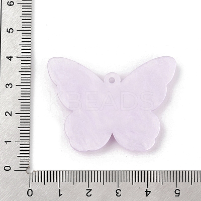 3D Opaque Printed Acrylic Pendants OACR-R007-05C-1