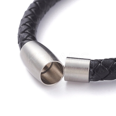 Unisex Leather Cord Bracelets BJEW-JB04852-01-1